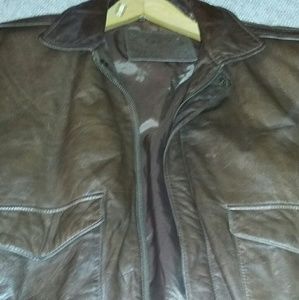 Leather coat